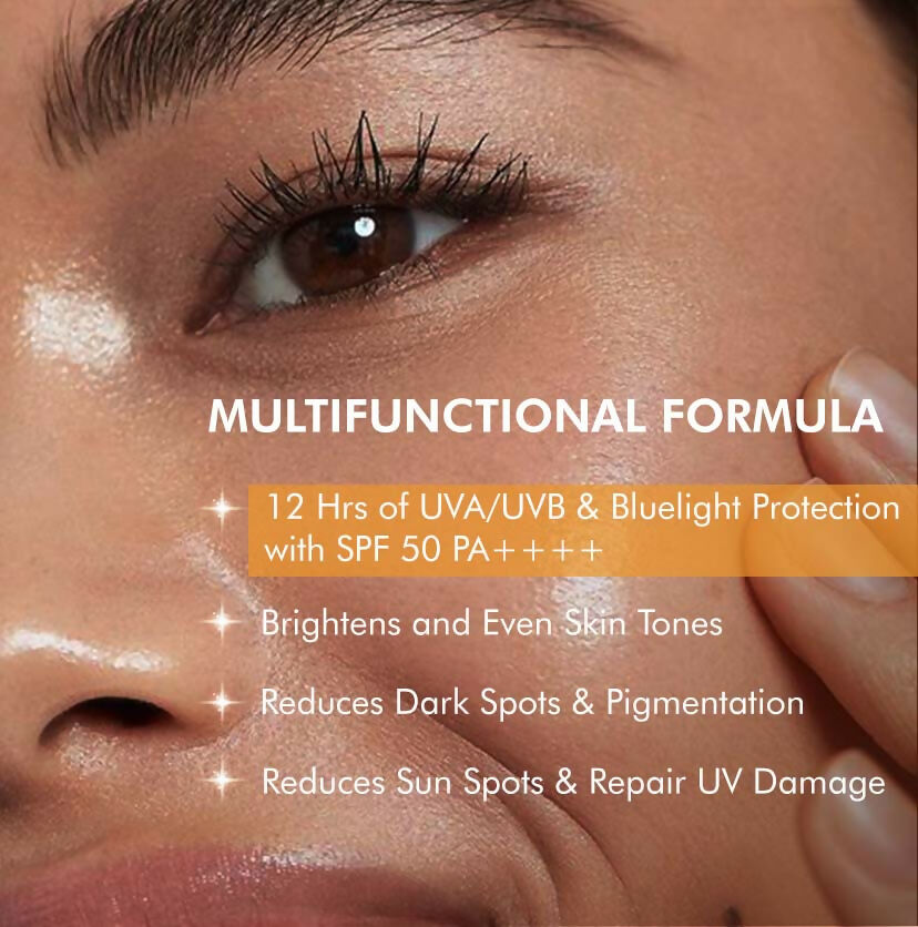 mCaffeine Clear Glow 1% Kojic Acid, Alpha Arbutin Daily Brightening Sunscreen - Distacart