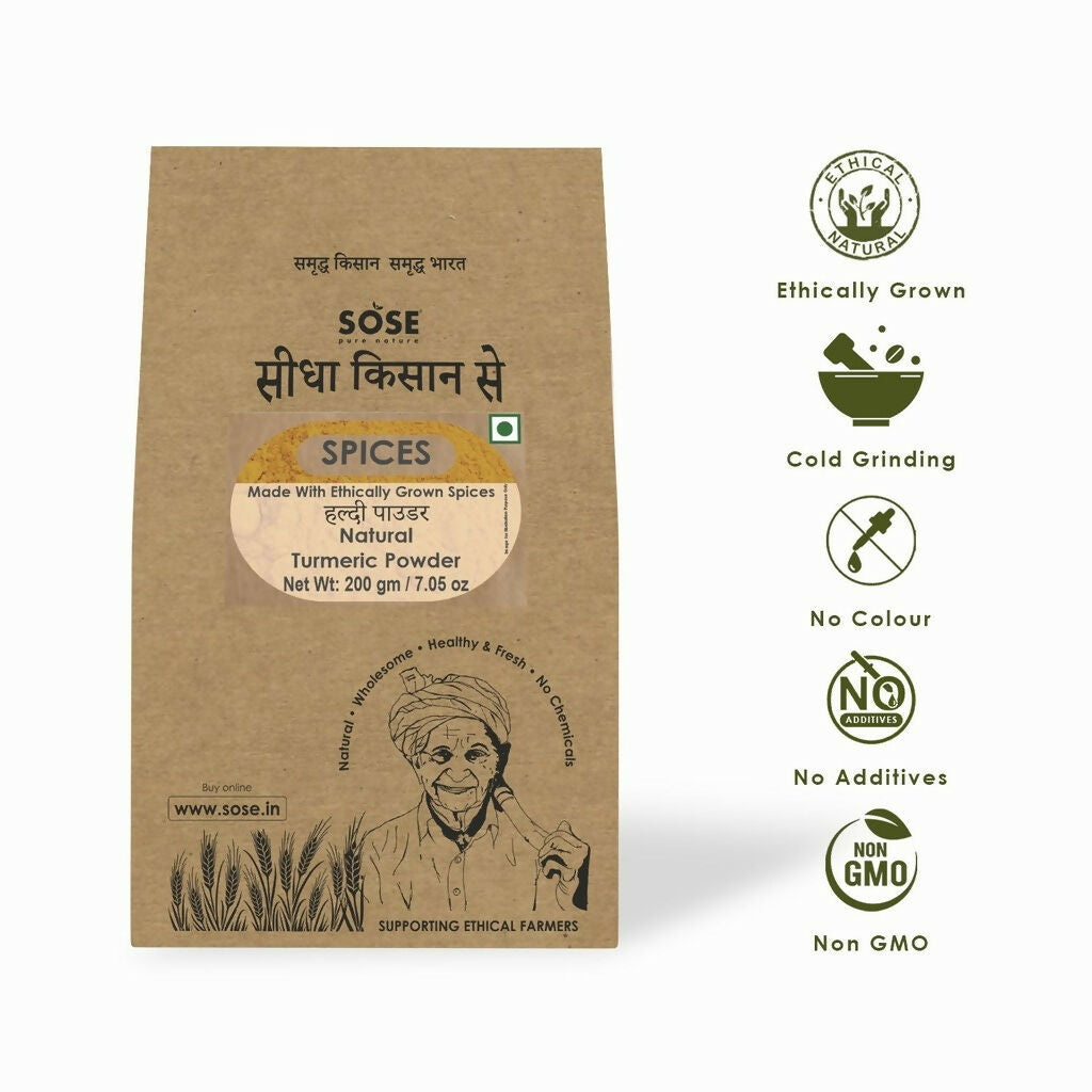 Gir Sidha Kisan Se Natural Turmeric Powder (Haldi) - Distacart