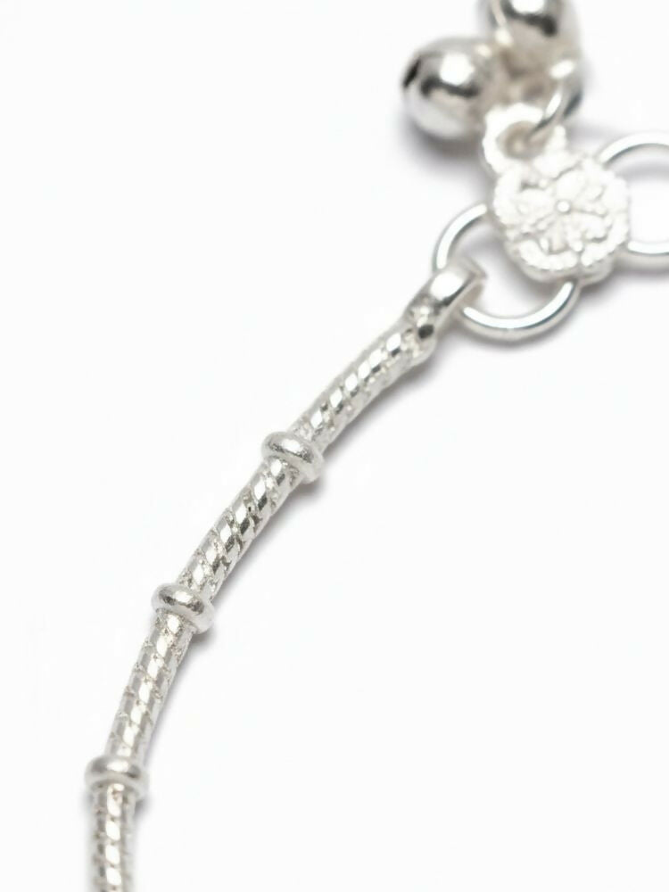 NVR Women Set of 2 Silver Plated Anklet - Distacart