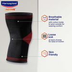 Thumbnail for Hansaplast Active Knee Support for Men & Women (Pair) - Distacart