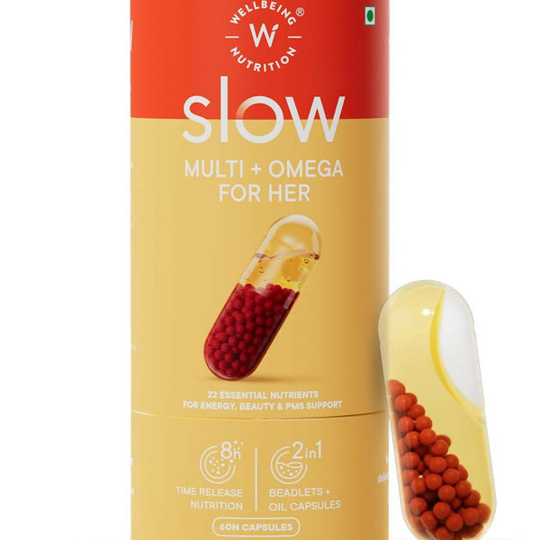 Wellbeing Nutrition Slow Multi + Omega Capsules - Distacart