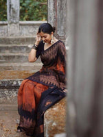 Thumbnail for Anouk Woven Design Zari Kanjeevaram Saree