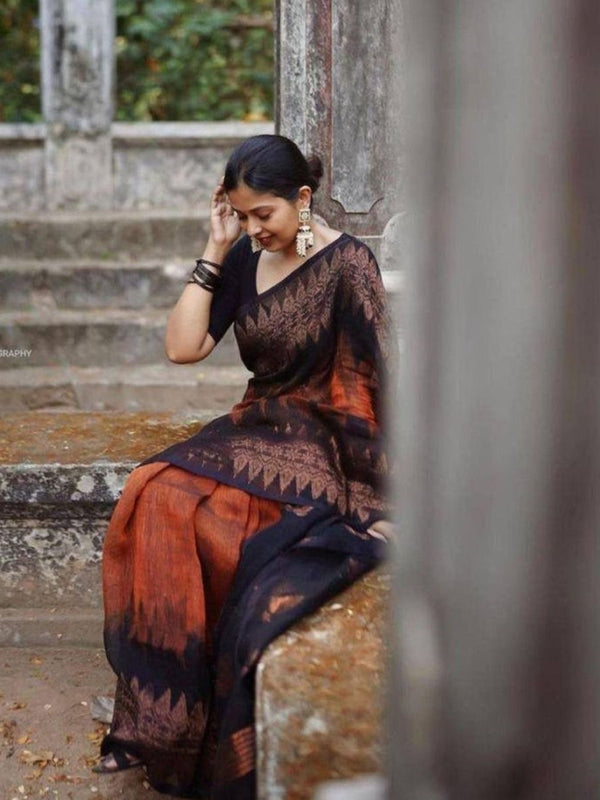 Anouk Woven Design Zari Kanjeevaram Saree