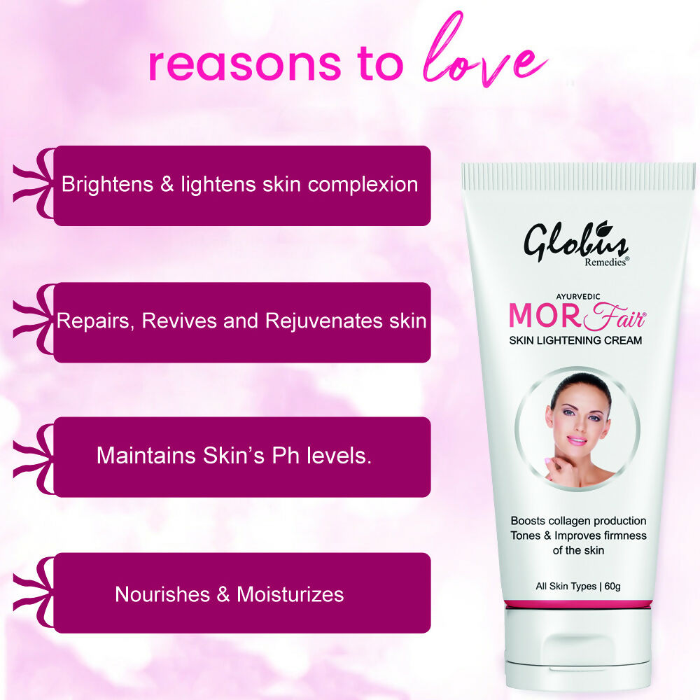 Globus Remedies Mor Fair Skin Lightening Cream, Enriched with Papaya & Orange