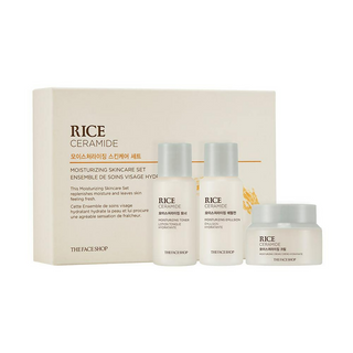 The Face Shop Rice & Ceramide Moisturizing Skincare Set Kit - Distacart