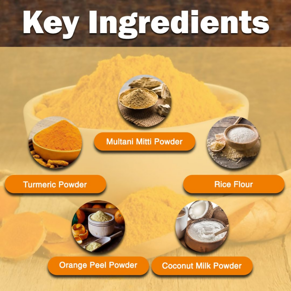 VedicAyurveda Herbal Wax Powder - Turmeric - Dista