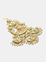 Thumbnail for Ruby Raang 22k Gold Polished Kundan Passa