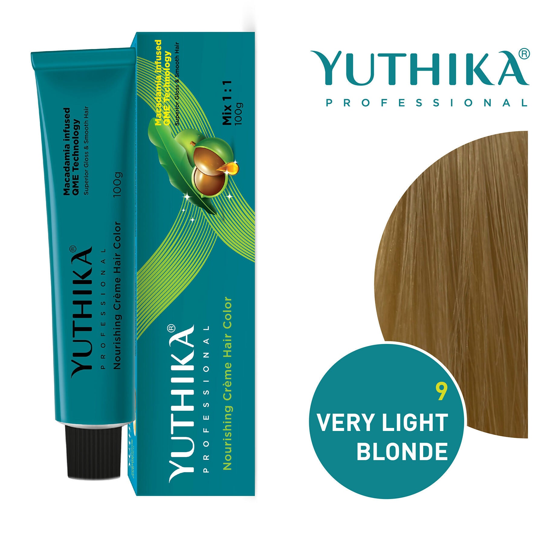 Yuthika Professional Creme Hair Colour - Very Light Blonde - Distacart