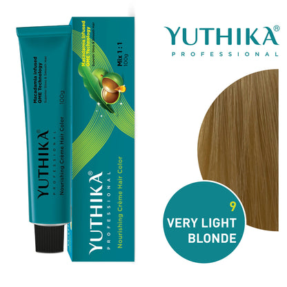 Yuthika Professional Creme Hair Colour - Very Light Blonde - Distacart
