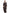 Bashariya Elegant Kaftan Abaya In Free Size With Contrast Detailings-Brown Rust