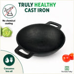 Thumbnail for The Indus Valley CASTrong Cast Iron Cookware Set: Tawa+ Kadai+ Fry Pan, Kitchen Set for Home, Pre-seasoned, 100% Pure, Toxin-free, Tadka Pan