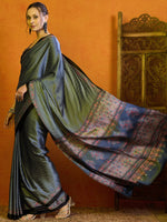 Thumbnail for NOZ2TOZ Women's Satin Rust Printed Designer Saree With Blouse Piece - Distacart