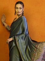 Thumbnail for NOZ2TOZ Women's Satin Rust Printed Designer Saree With Blouse Piece - Distacart