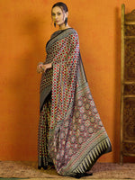 Thumbnail for NOZ2TOZ Women's Satin Red Printed Designer Saree With Blouse Piece - Distacart