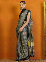 Thumbnail for NOZ2TOZ Women's Satin Grey Printed Designer Saree With Blouse Piece - Distacart