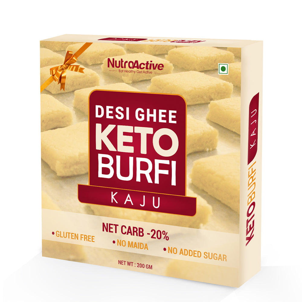 NutroActive Desi Ghee Keto Kaju Barfi - Distacart