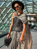 Thumbnail for NOZ2TOZ Women's Silk Blend Grey Woven Design Designer Saree With Blouse Piece - Distacart