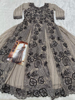 Thumbnail for Aarshi Fashions Grey Geogette Wedding Gowns
