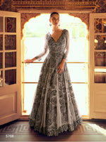 Thumbnail for Aarshi Fashions Grey Geogette Wedding Gowns