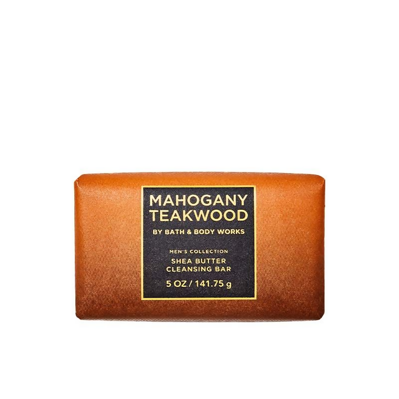 Bath & Body Works Mahogany Teakwood Shea Butter Cleansing Bar - Distacart