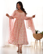 Thumbnail for Lehenga Mart Designer Anarkali Suit for Women or Girls - Multicolor - Distacart