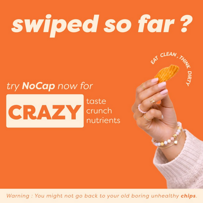 Nocap foods Zero Guilt Healthy Chips - Classic Masala & Oats Peri Peri - Dista