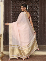 Thumbnail for Astita Light Pink Cotton Saree