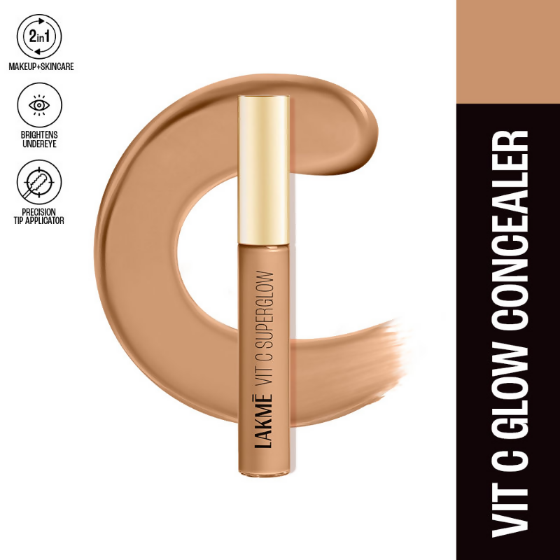 Lakme Vitamin C Superglow Concealer with 1 % Vit C - Beige - Distacart