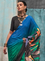 Thumbnail for NOZ2TOZ Women's Crepe Multi Color Printed Designer Saree With Blouse Piece - Distacart