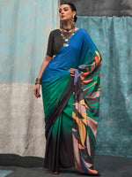 Thumbnail for NOZ2TOZ Women's Crepe Multi Color Printed Designer Saree With Blouse Piece - Distacart