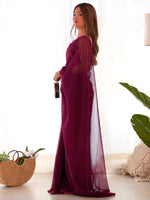 Thumbnail for NOZ2TOZ Women's Georgette Magenta Embellished Designer Saree With Blouse Piece - Distacart