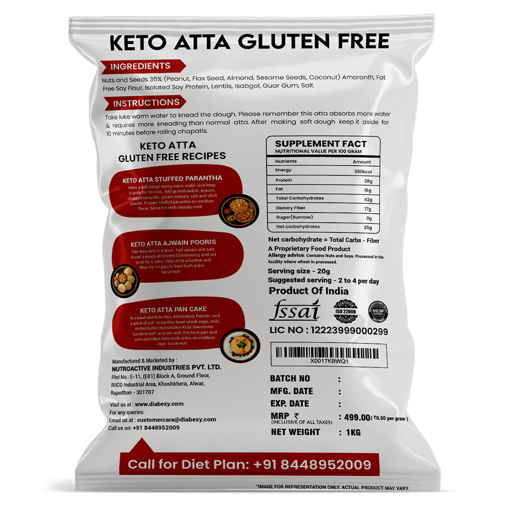 NutroActive Keto Atta Gluten Free - Distacart
