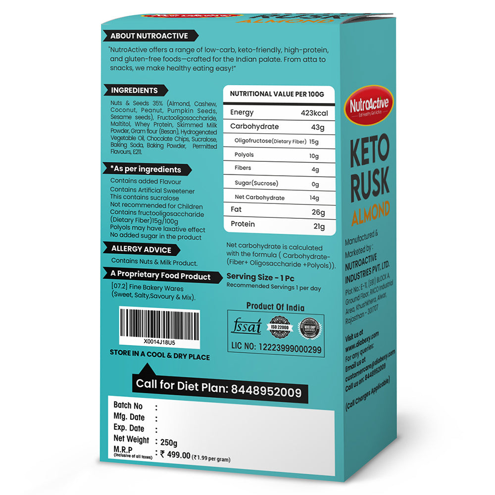 NutroActive Keto Breakfast Bar