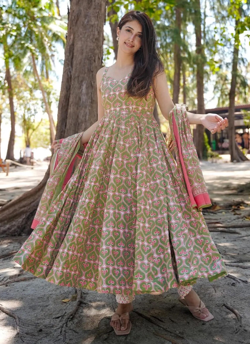 Vegaa Fashion Multi Color Muslin Digital Print Designer Salwar Suit - Distacart