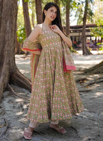 Thumbnail for Vegaa Fashion Multi Color Muslin Digital Print Designer Salwar Suit - Distacart