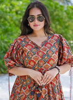 Thumbnail for Vegaa Fashion Multi Color Rayon Digital Print Designer Western Gown - Distacart