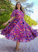 Thumbnail for Vegaa Fashion Multicolor Rayon Digital Print Designer Gown For Festive - Distacart