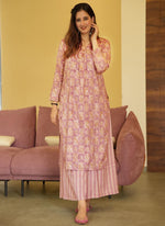 Thumbnail for Vegaa Fashion Coral Muslin Digital Print Designer Kurti Pant - Distacart