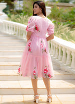 Thumbnail for Vegaa Fashion Light Pink Rayon Kota Checks Digital Print Kurti - Distacart