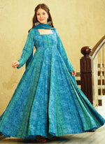 Thumbnail for Vegaa Fashion Rama Georgette Digital Print Designer Gown For Festive - Distacart