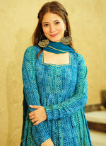 Thumbnail for Vegaa Fashion Rama Georgette Digital Print Designer Gown For Festive - Distacart