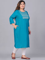 Thumbnail for Sztori Women Yoke Design Mirror Work Kurta