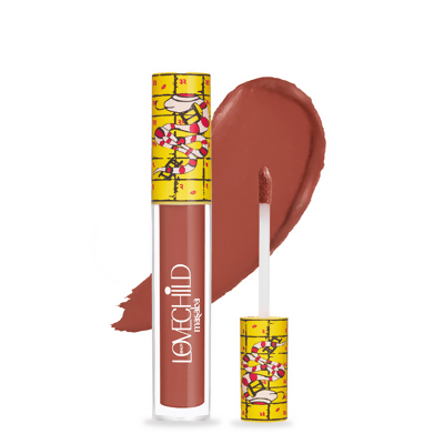LoveChild By Masaba Gupta Ups & Downs Transfer- proof Plum Nude Liquid Lipstick - Distacart