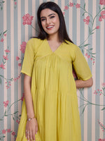 Thumbnail for Ode by House of Pataudi Pure Cotton Anarkali Kurta with Trousers - Distacart