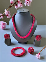 Thumbnail for Inhanns Rangshine 4-In-1 Crystal Glam Set - Handmade - Maroon - Distacart