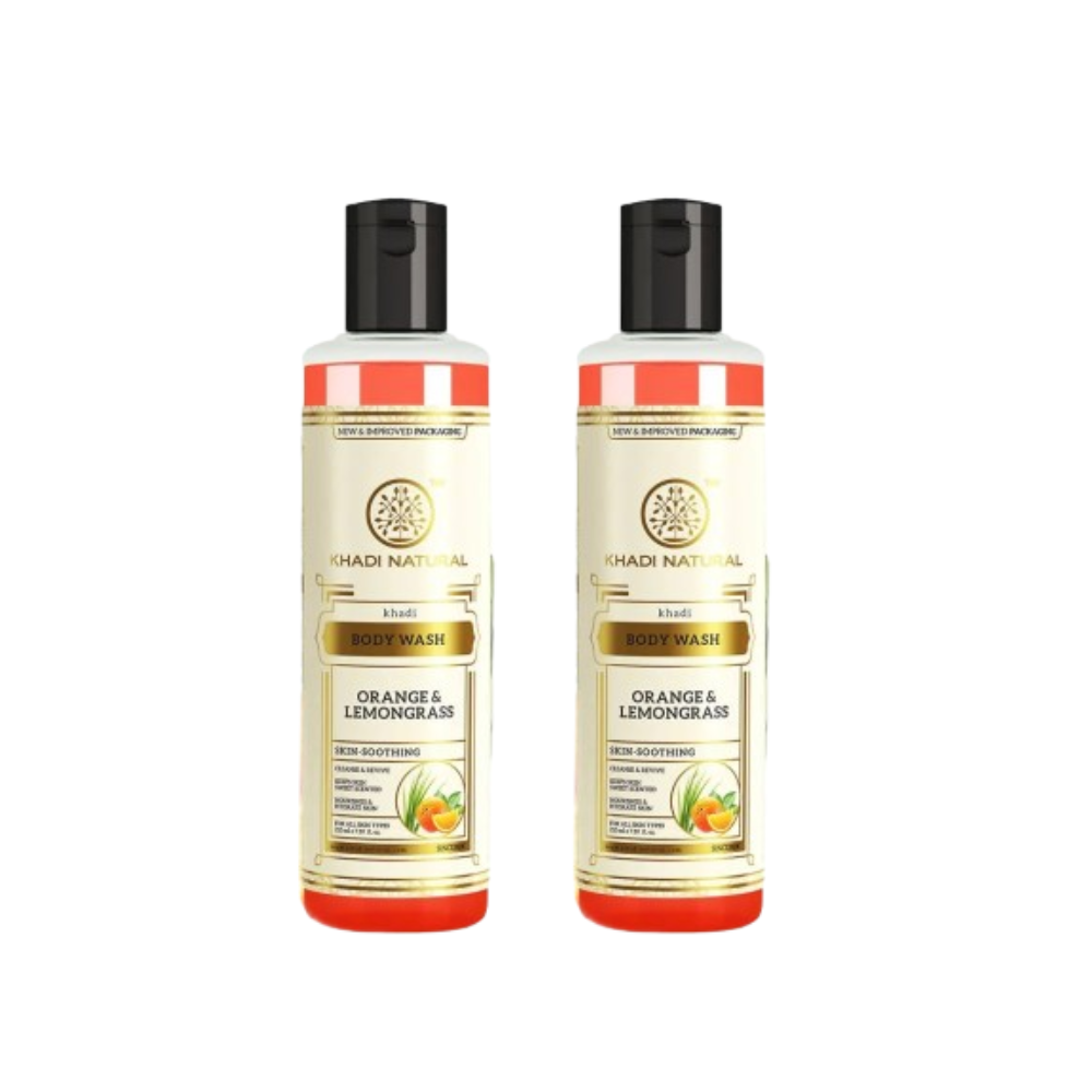 Khadi Natural Orange and Lemongrass Body Wash - Distacart