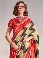 Thumbnail for NOZ2TOZ Women's Silk Blend Yellow Woven Design Designer Saree With Blouse Piece - Distacart