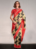 Thumbnail for NOZ2TOZ Women's Silk Blend Yellow Woven Design Designer Saree With Blouse Piece - Distacart