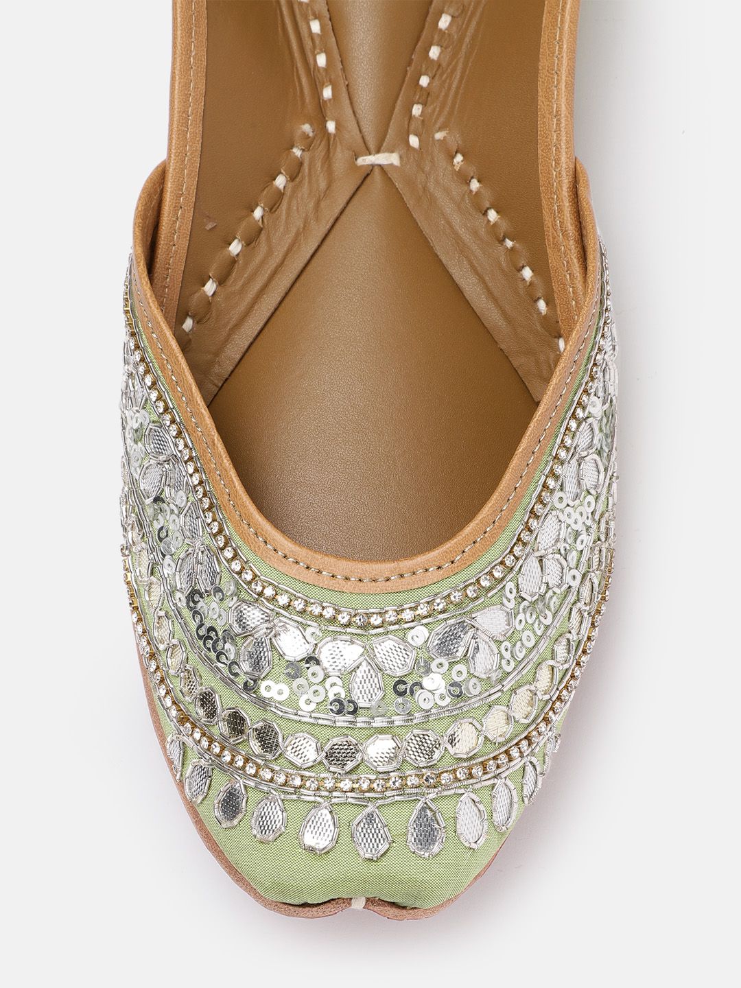 House of Pataudi Women Ethnic Embellished Mojaris