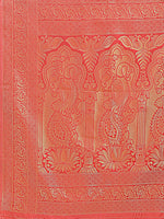Thumbnail for Astita Banarasi Silk Cream & Red Saree